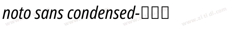 noto sans condensed字体转换